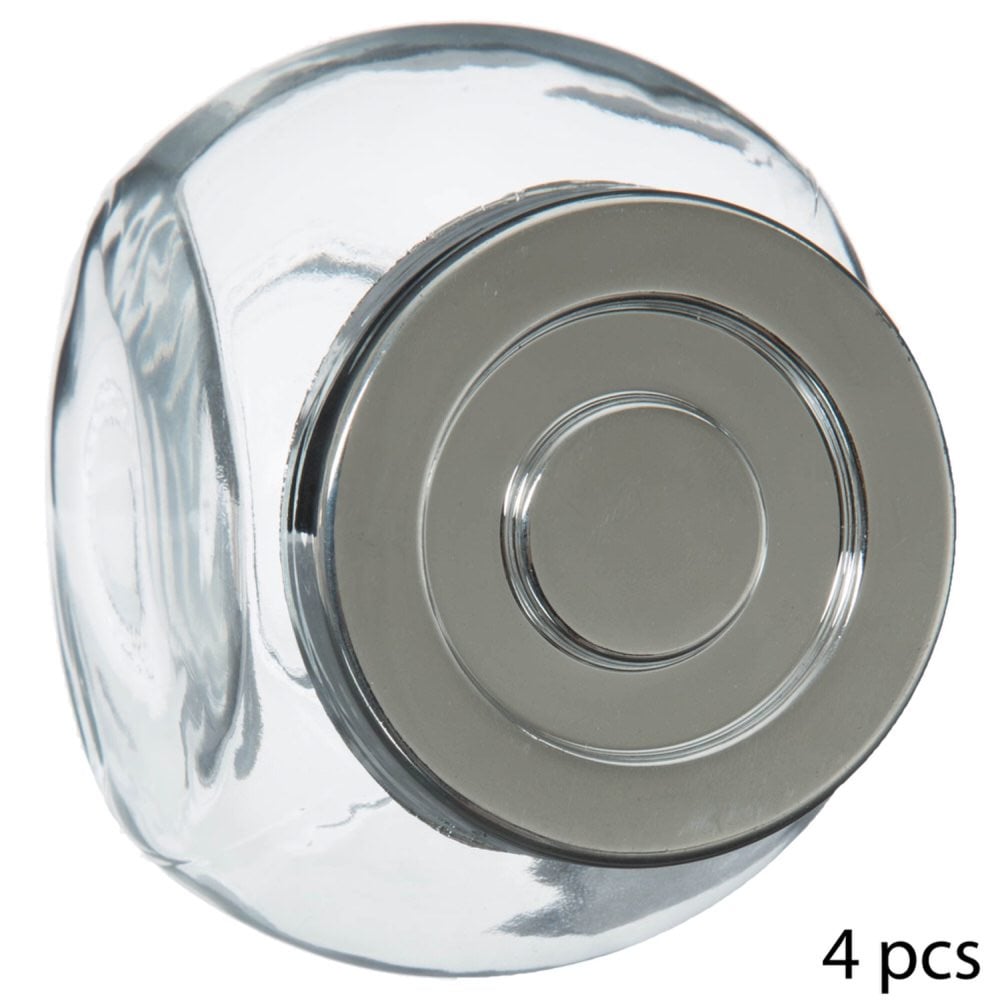 Conjunto de 4 frascos de vidro 200ml
