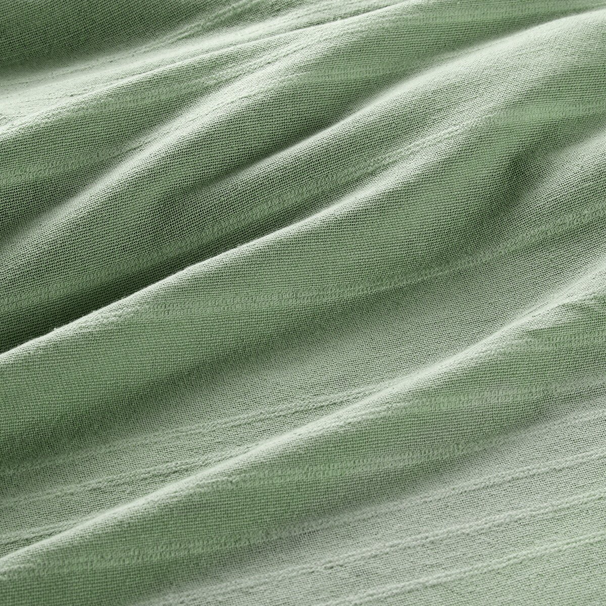 Manta ANJALI verde em algod&atilde;o