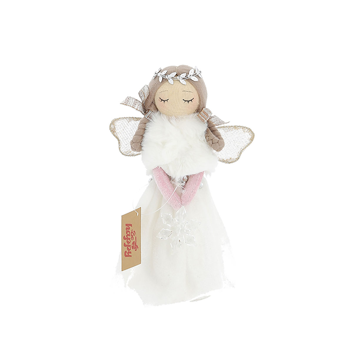Figura De Anjo Com Tiara 23cm