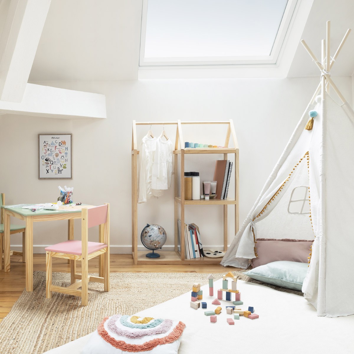 Jogo de blocos de construção MONTESSORI 