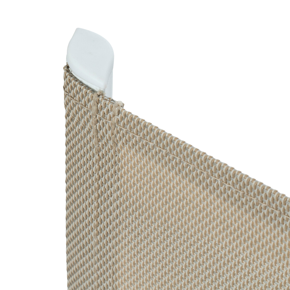 Cadeira empilh&aacute;vel AXANT bege em alum&iacute;nio