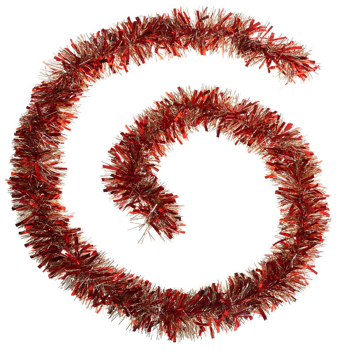 Grinalda vermelha e dourada 200cm