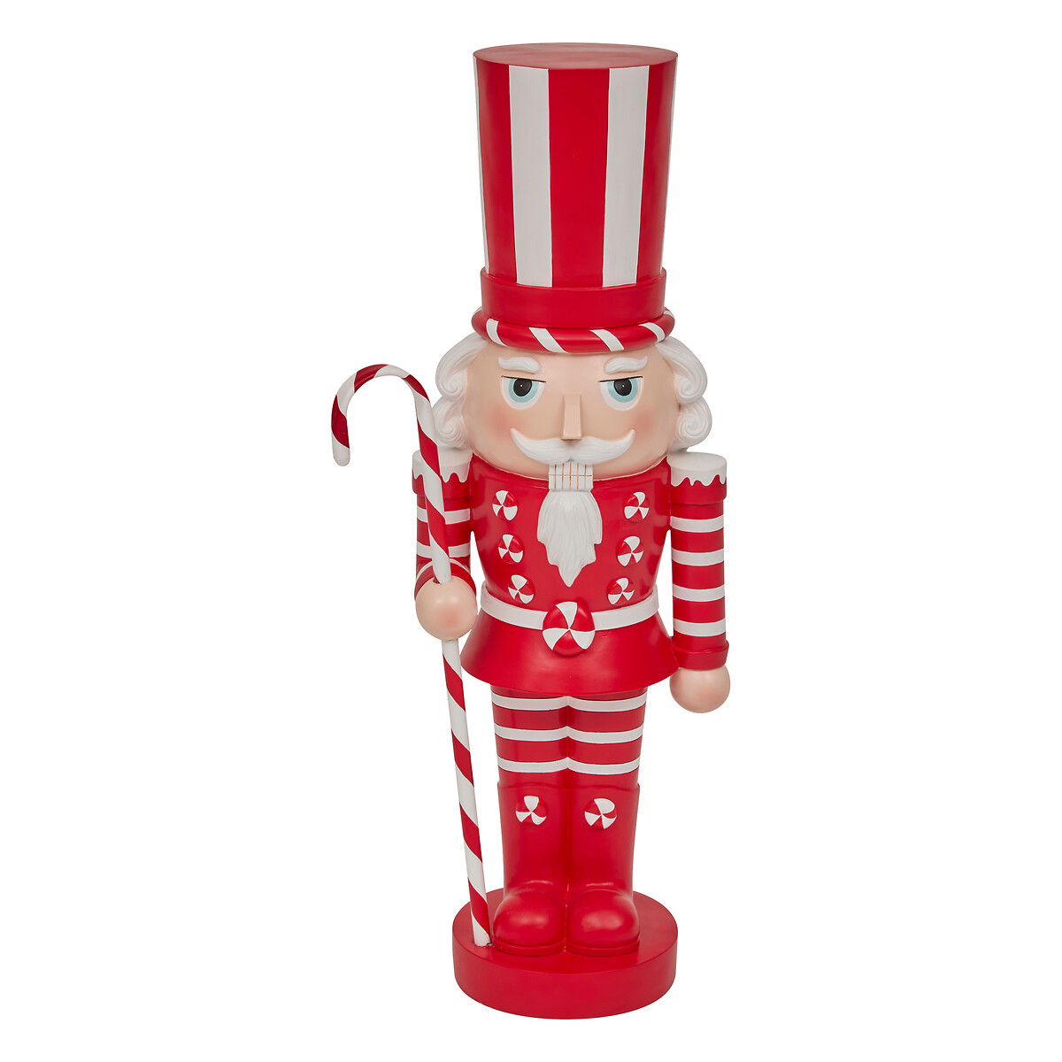Figura de soldado de chumbo com bengala 91cm
