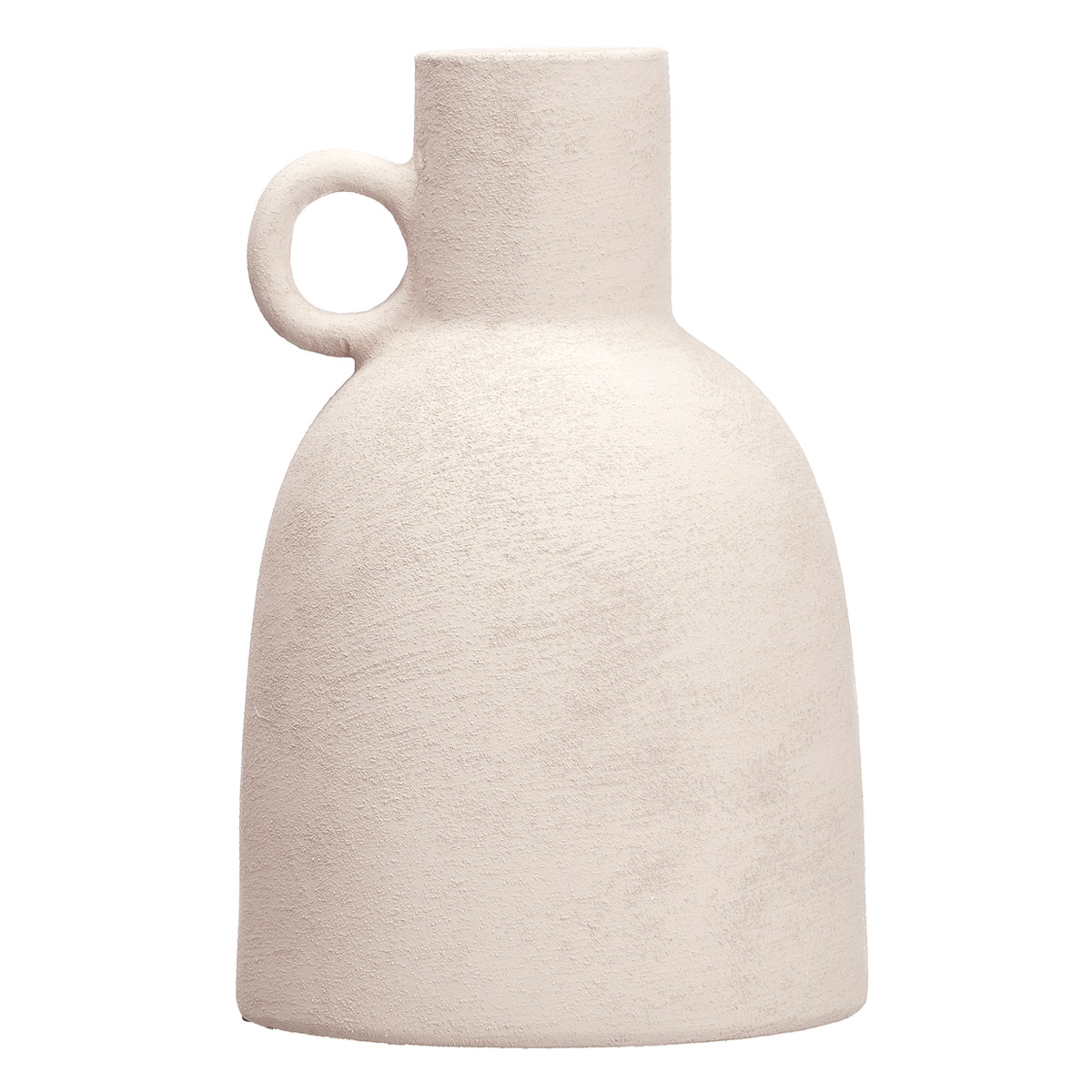 Jarra branco em cer&acirc;mica 25,5cm
