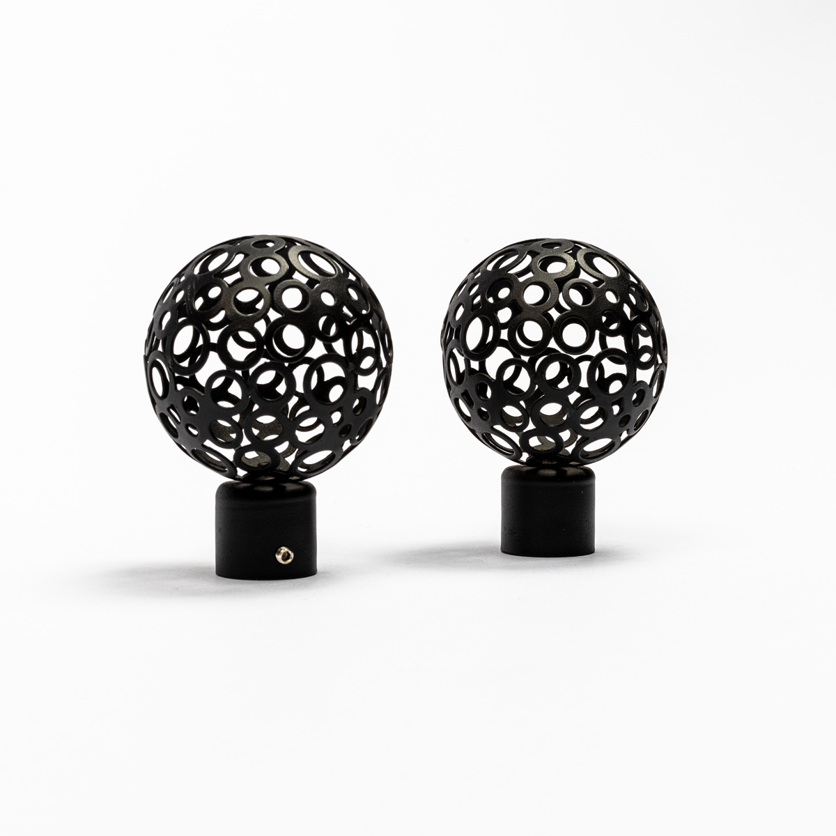 Conjunto de 2 terminais BOULE preto mate,  Conjunto de 2 terminais BOULE preto mate