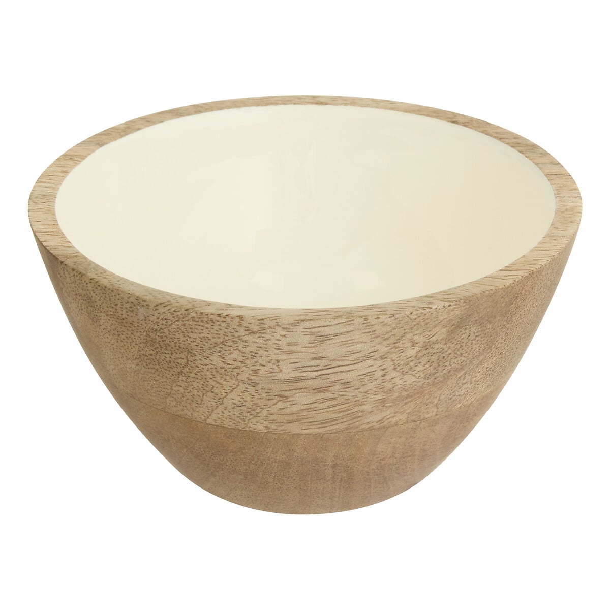 Tigela INAYA branca em madeira mango 13cm
