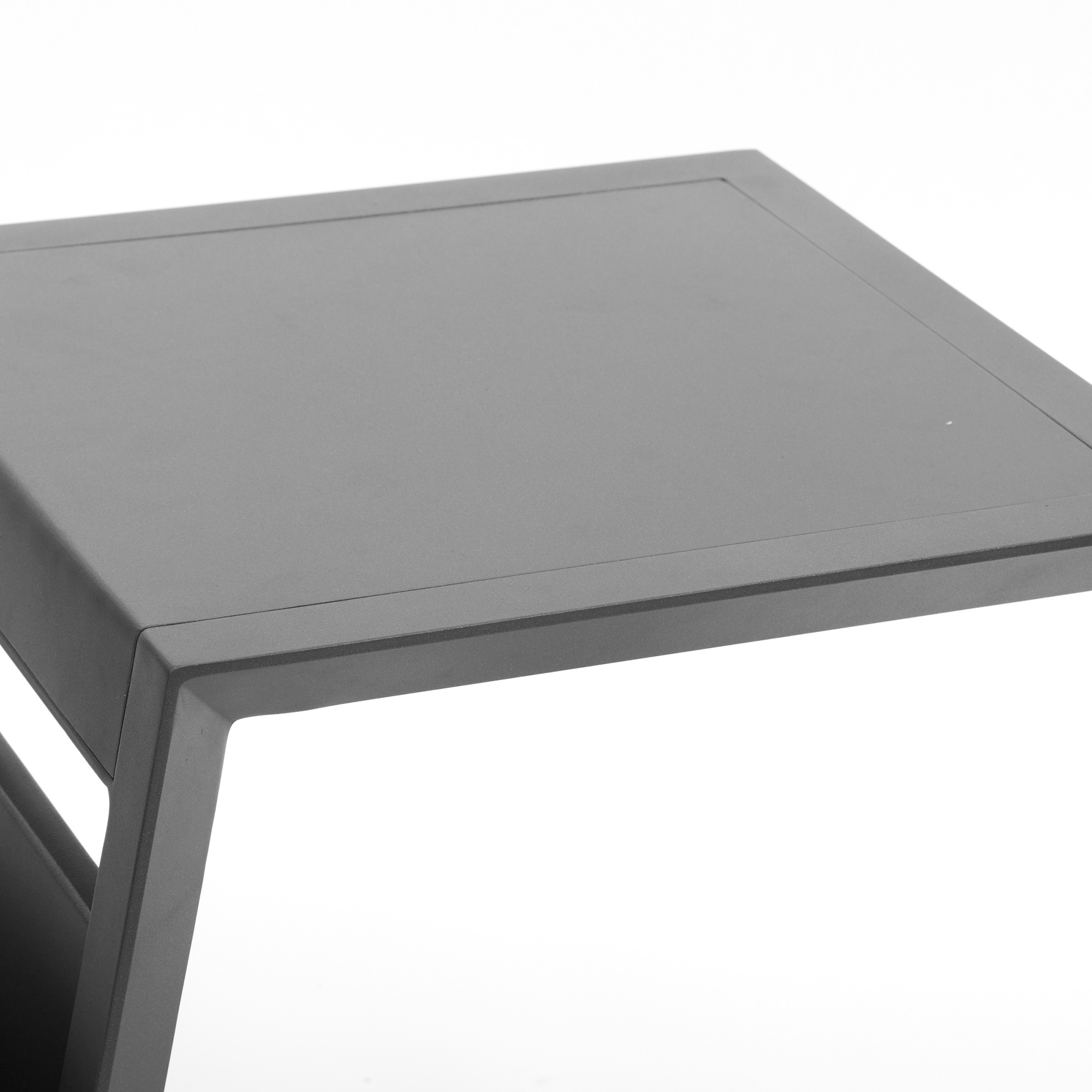 Mesa de apoio ALLURE graphite em alum&iacute;nio