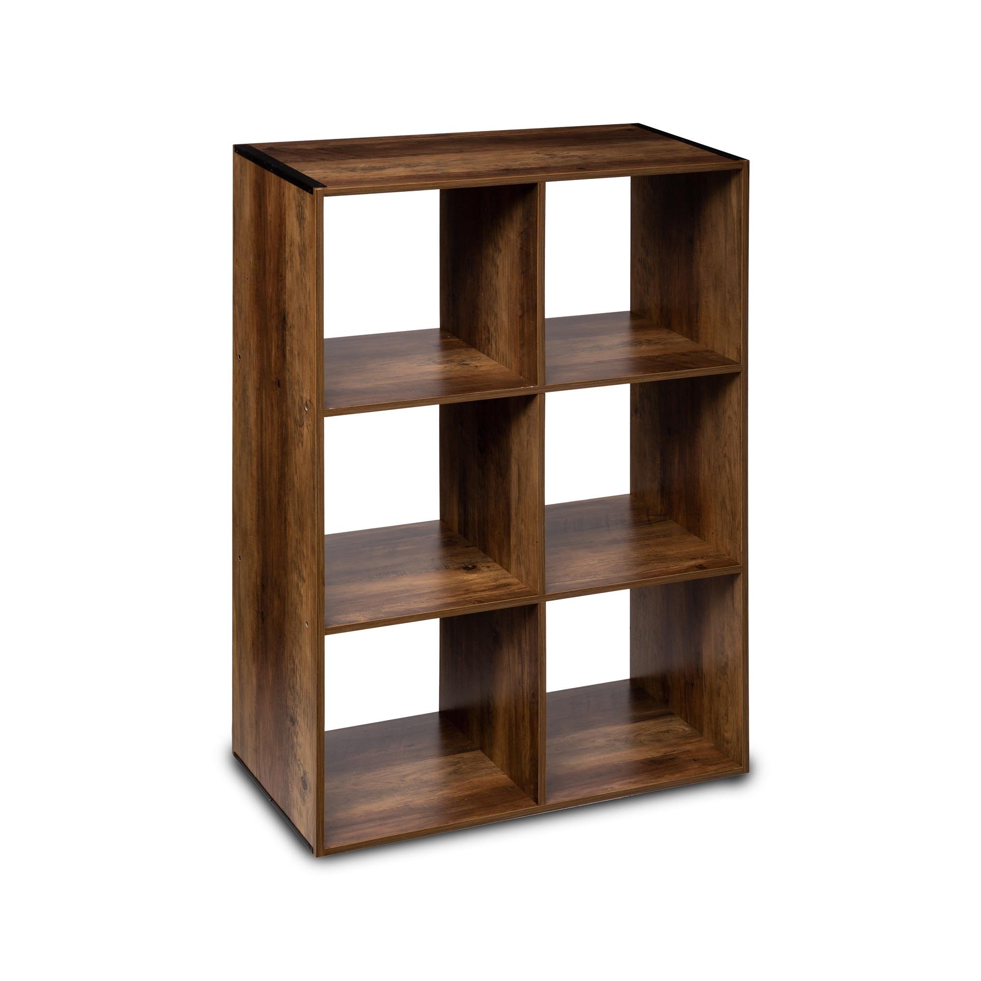 Estante indus castanho escuro para 6 cubos MIXMODUL,  Estante indus castanho escuro para 6 cubos MIXMODUL