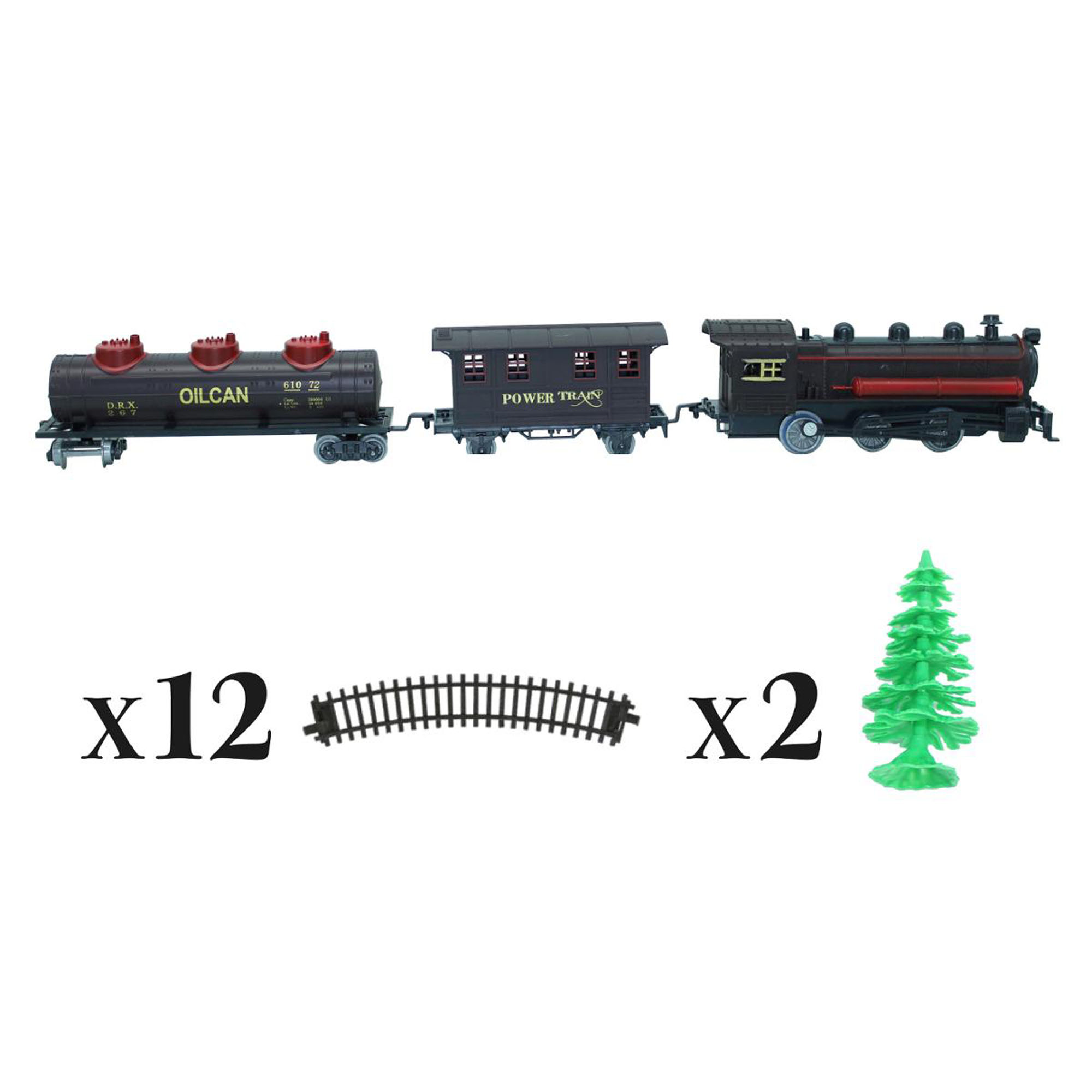 Comboio musical decorativo com 17 peças