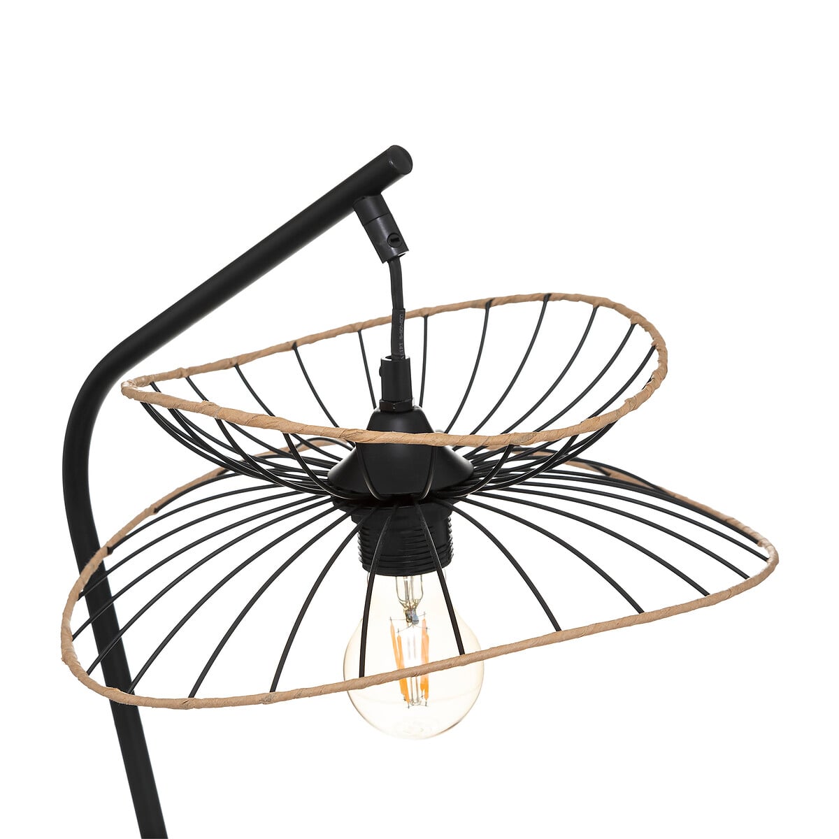 Candeeiro de mesa alara preto 50cm