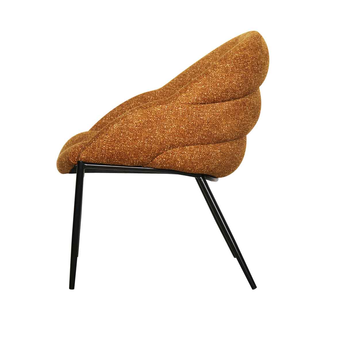 Cadeirão PRIENE amarelo em tecido