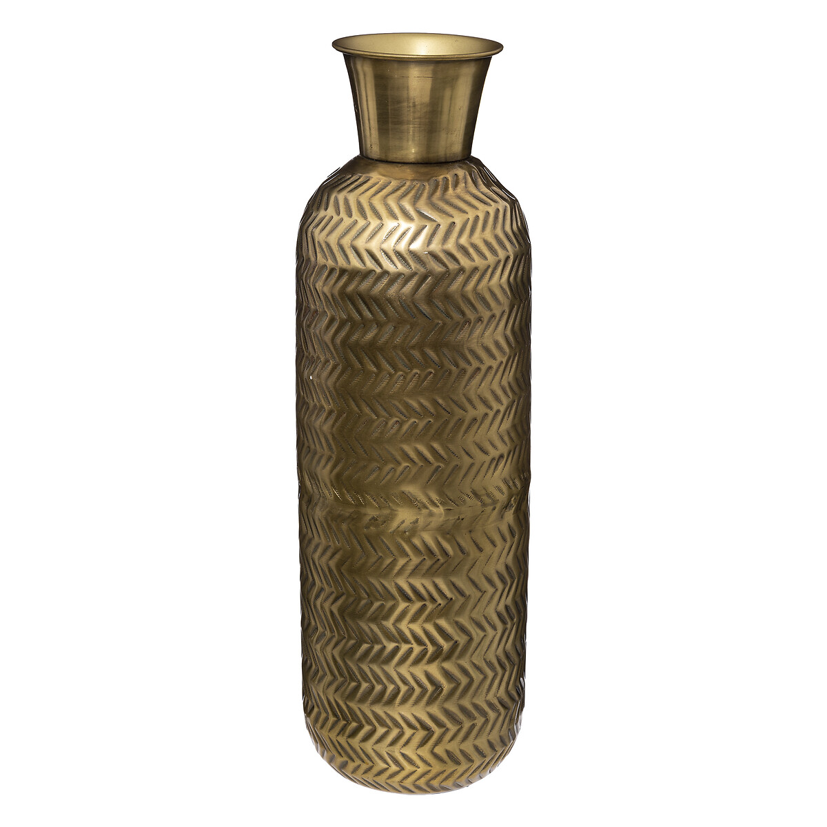Jarra NIGHT trabalhada dourada em metal 45cm