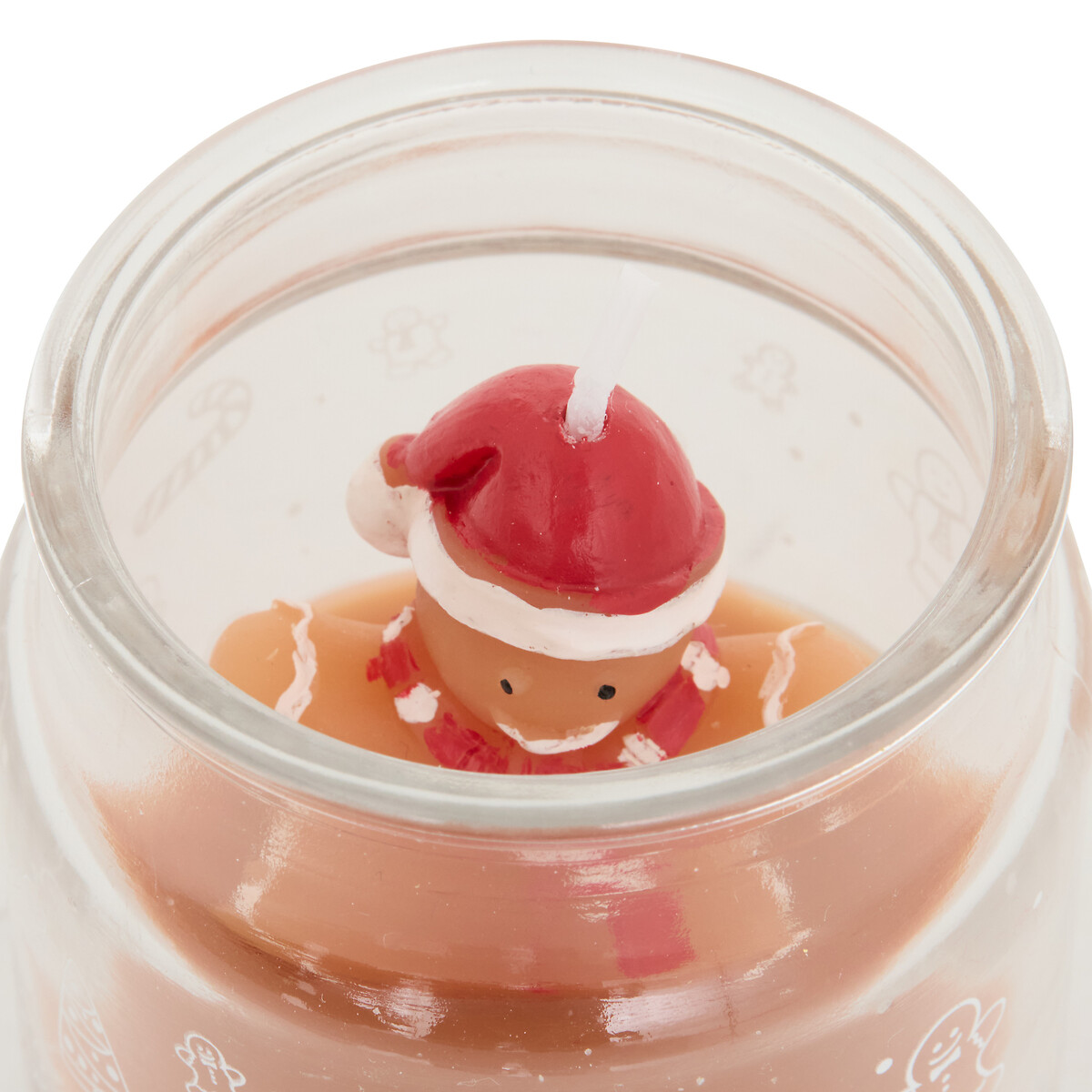 Vela com figura bolacha de gengibre