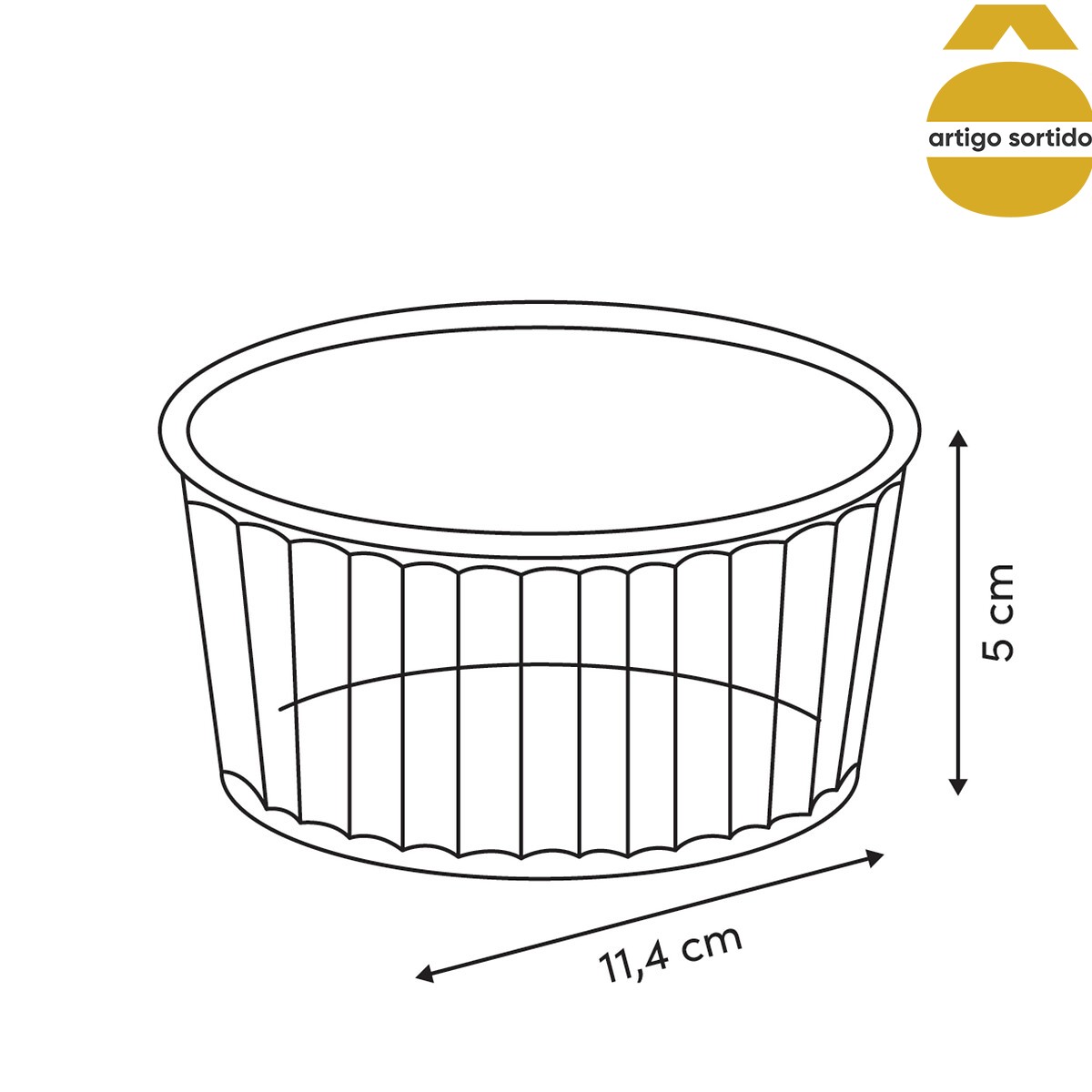 Ramekin em vidro 11cm