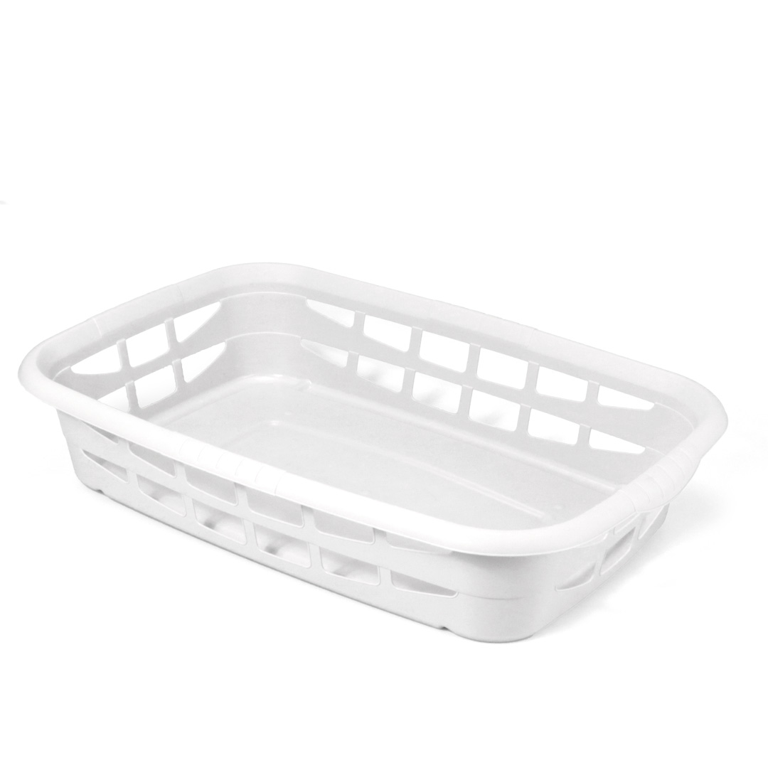 Cesto para roupa baixo branco 25l