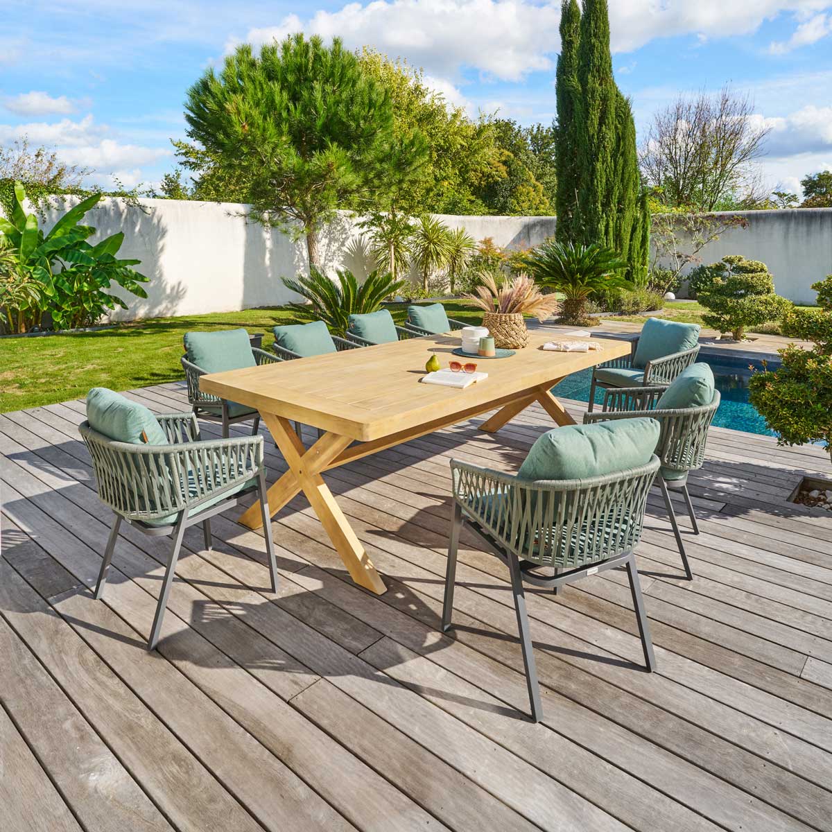 Cadeira ORIENGO verde olive e graphite