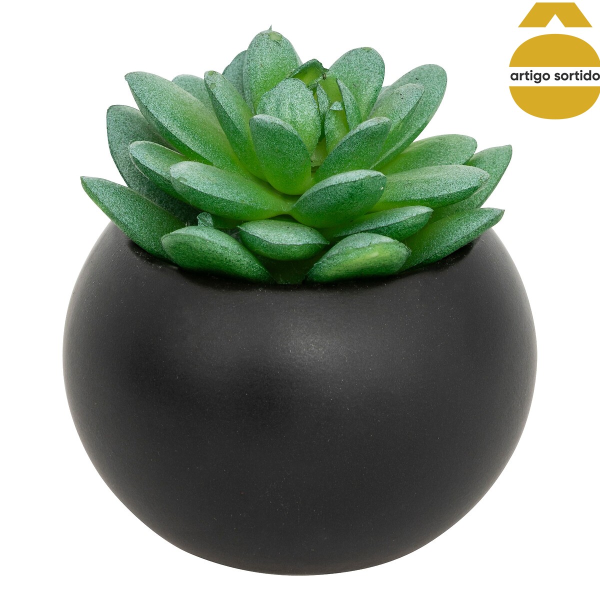 Vaso com planta artificial 13cm