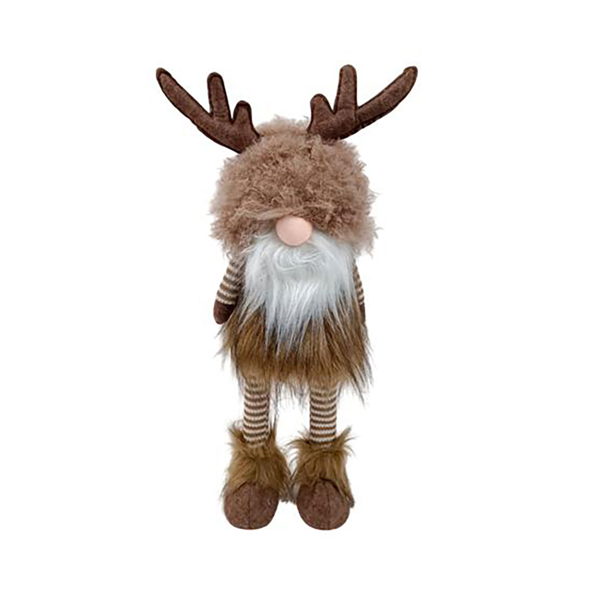 Figura De Gnomo Com Gorro De Rena 45cm,  Figura De Gnomo Com Gorro De Rena 45cm