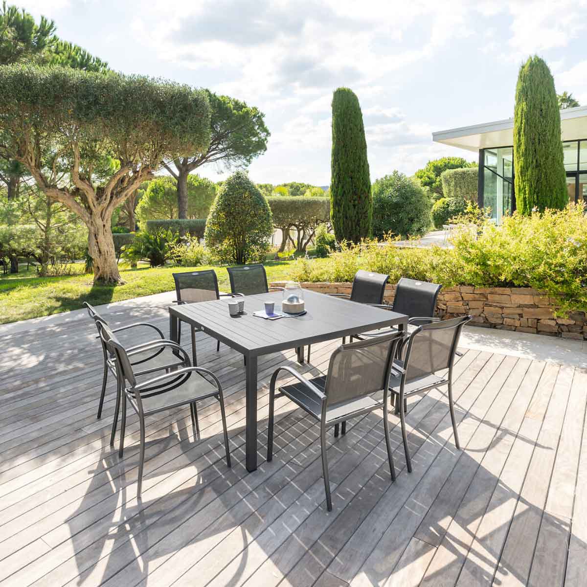 Mesa fixa PIAZZA 8 pessoas