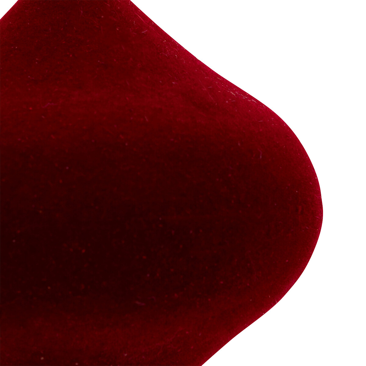 Bola de natal gota em veludo bordeaux 8cm