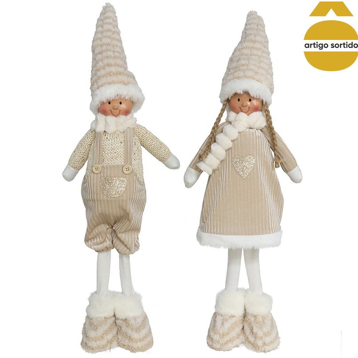 Criança Com Fato Bege 65cm