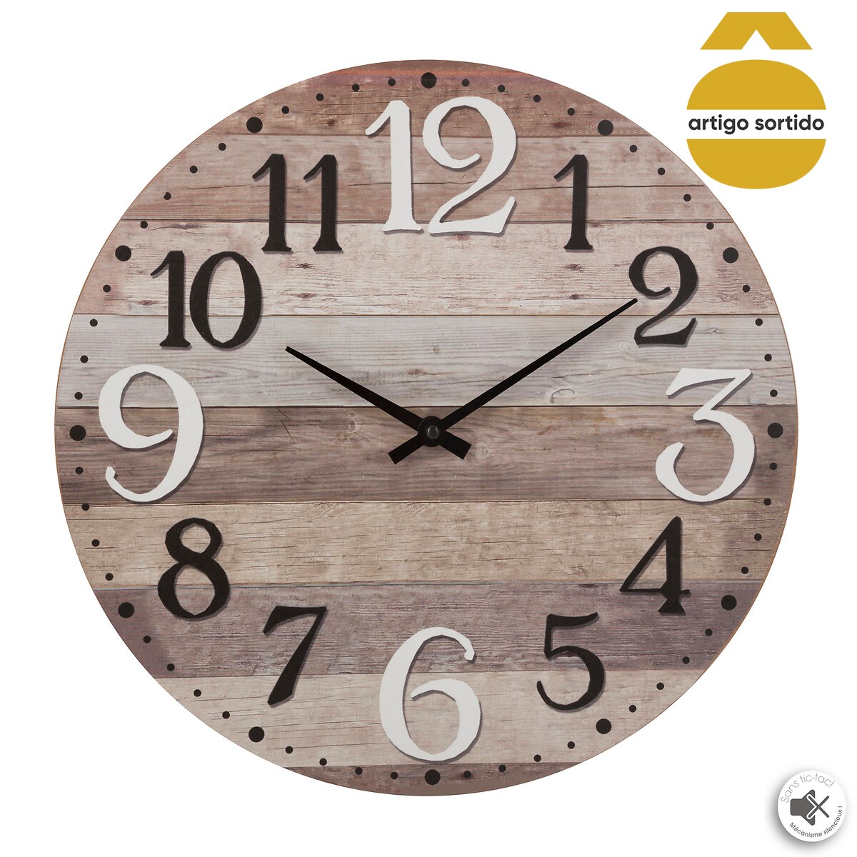 Rel&oacute;gio decorativo de parede 38cm