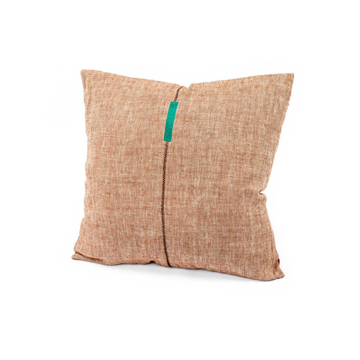 Almofada DOLCE RIVIERA terracota bordada 55x55cm