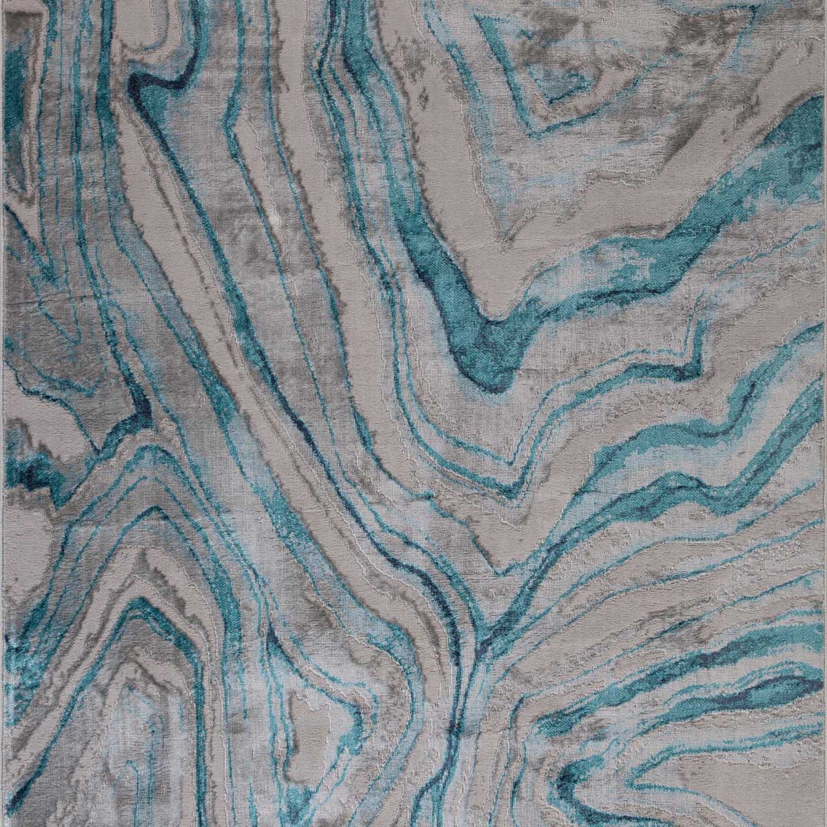 Tapete ZAHA abstract cinza e azul 133x190cm