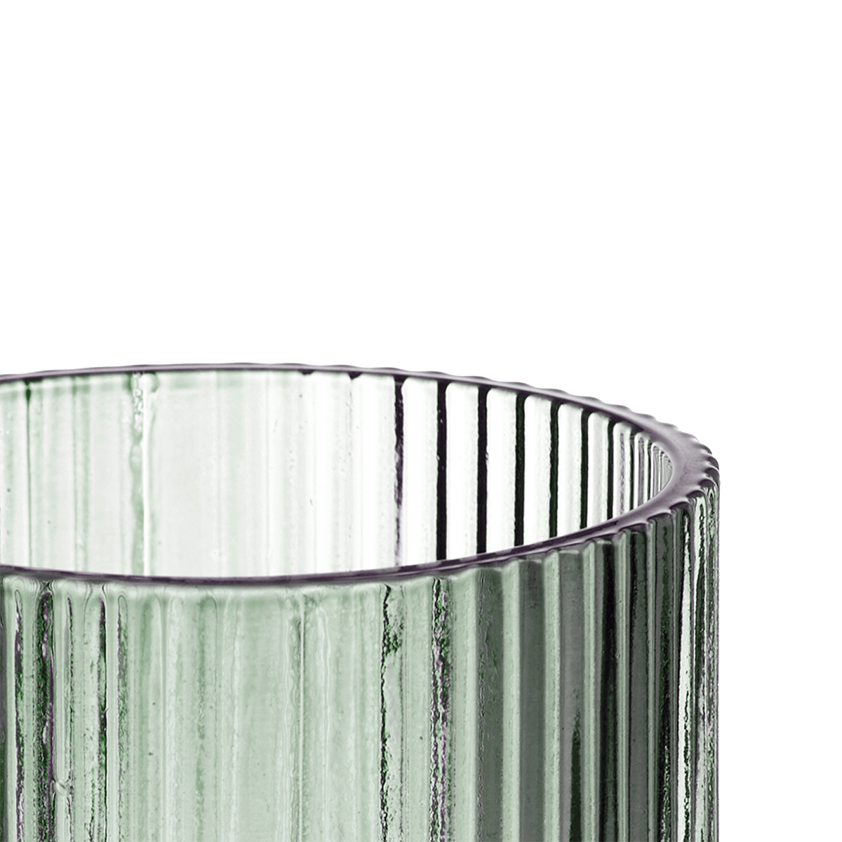 Copo de &aacute;gua riscas verde 27cl