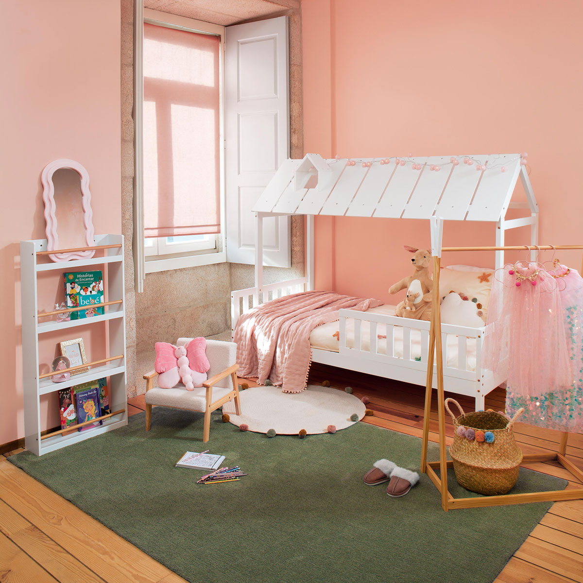 Cama MONTESSORI branca 90x190cm