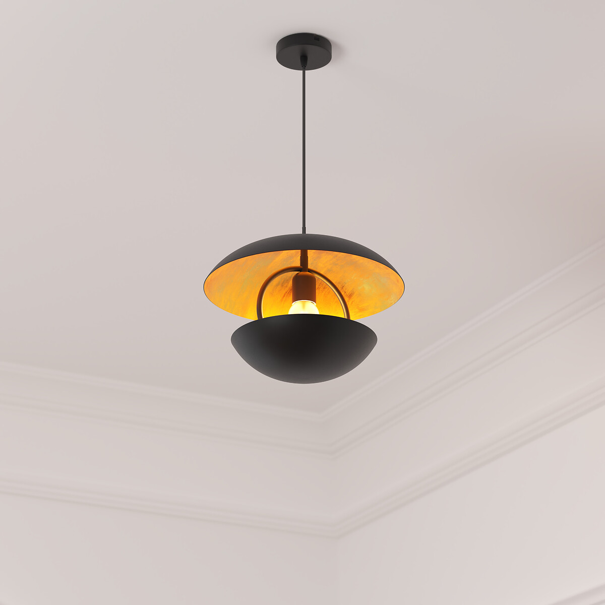 Candeeiro de teto ESTEE preto 33cm