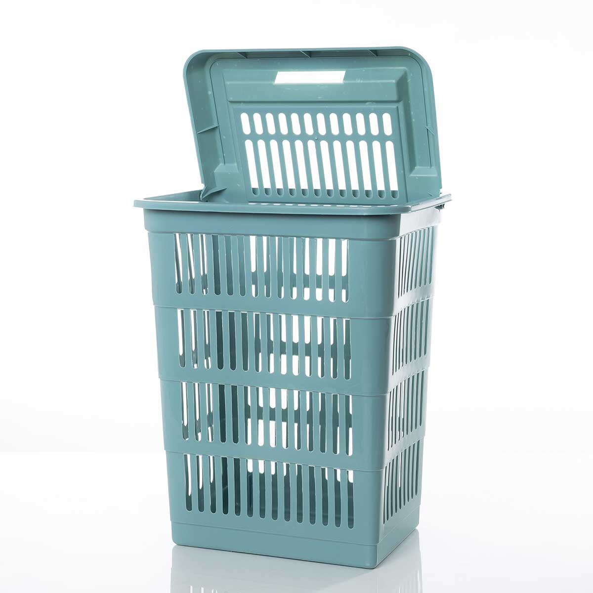 Cesto de roupa wc azul SAND com tampa