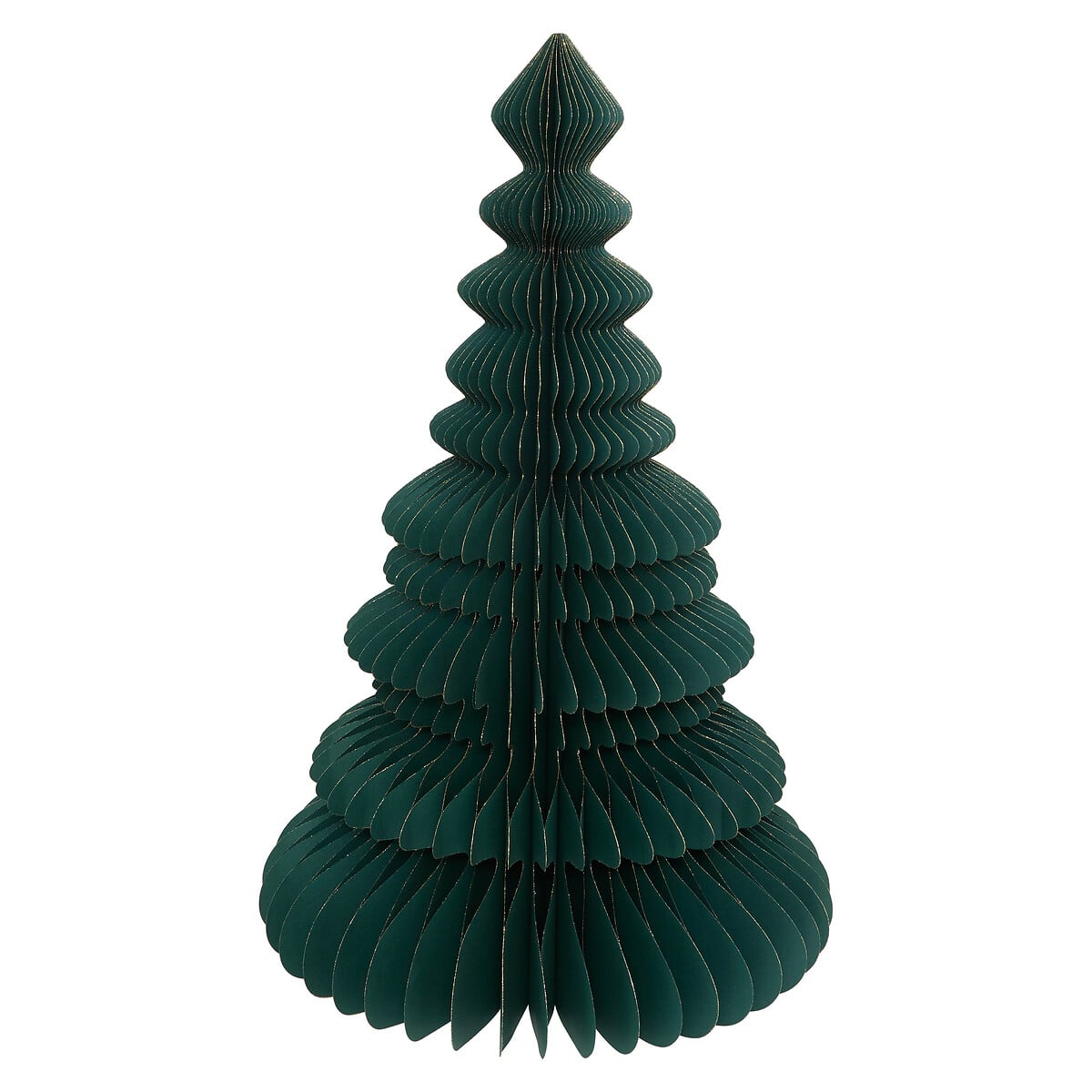 &Aacute;rvore de natal decorativa origami verde 90cm