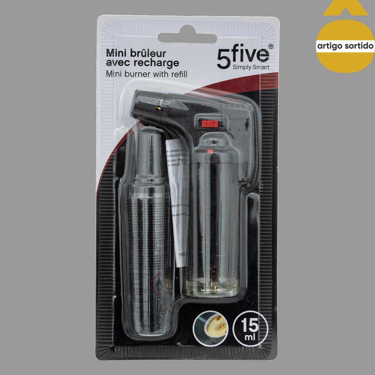 Mini queimador para leite creme 15ml