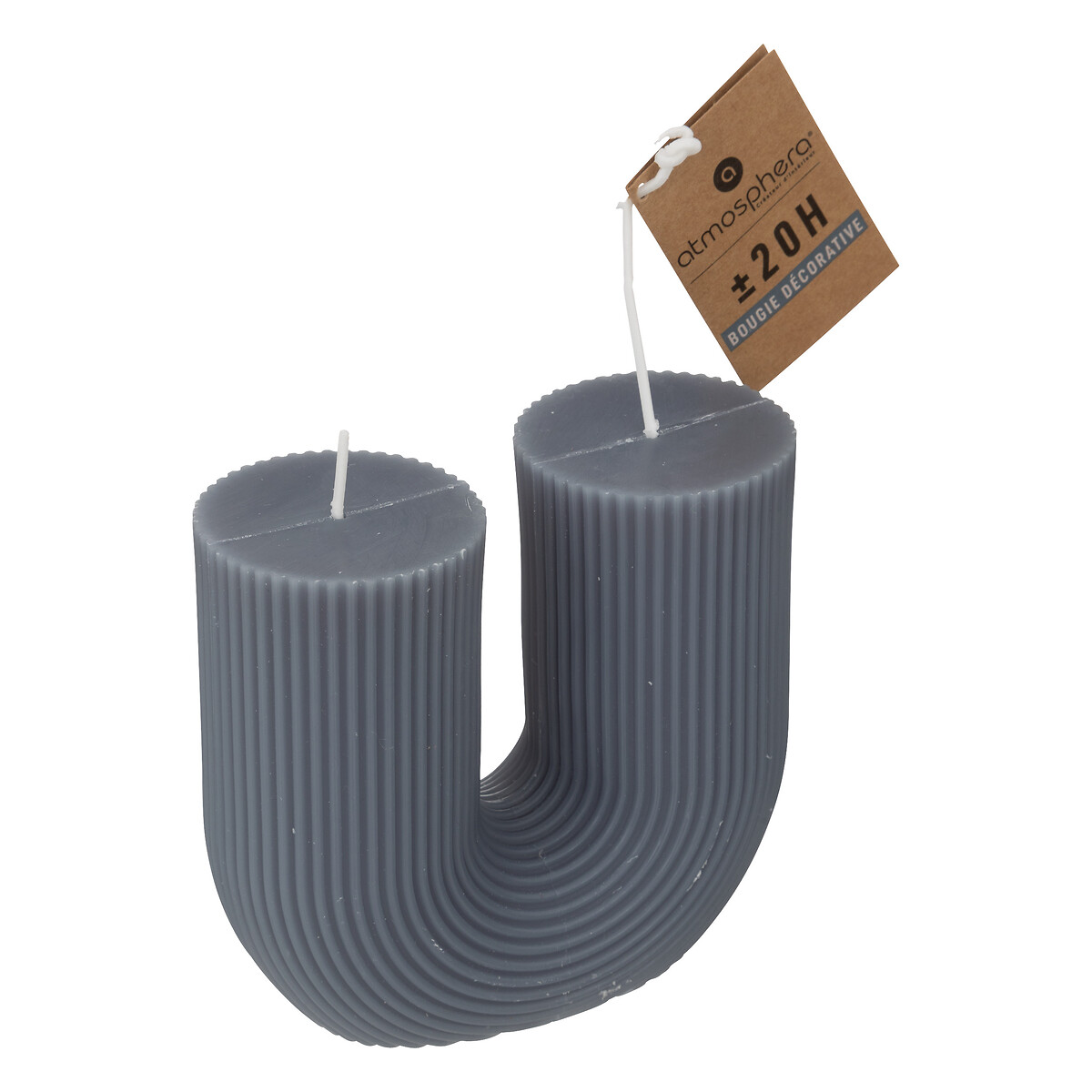 Vela azul orage em forma de u DEMI