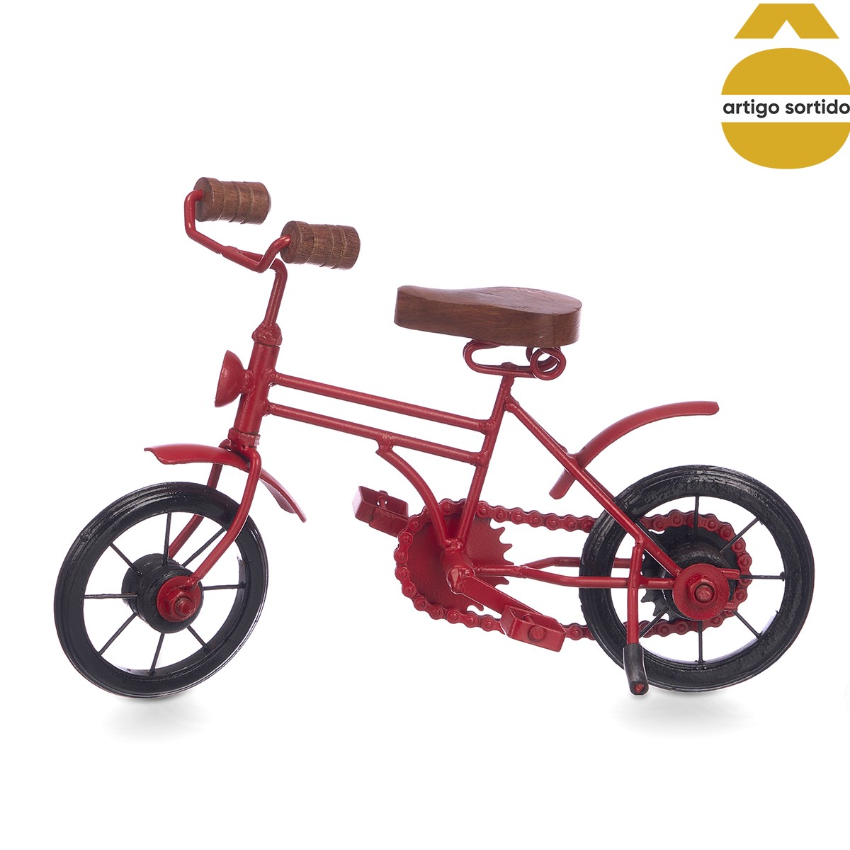 Bicicleta Decorativa Vermelha,  Bicicleta Decorativa Vermelha