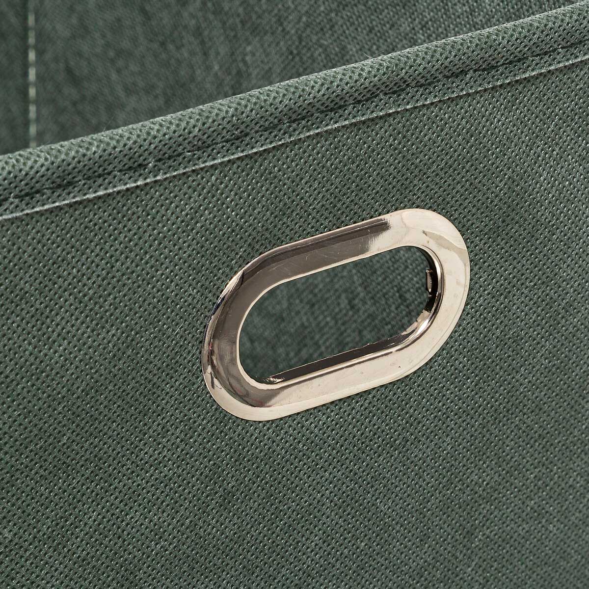 Caixa de arrumação verde caqui