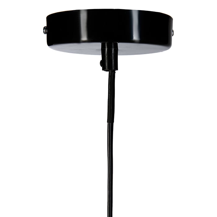 Candeeiro de teto preto em metal FIL,  Candeeiro de teto preto em metal FIL