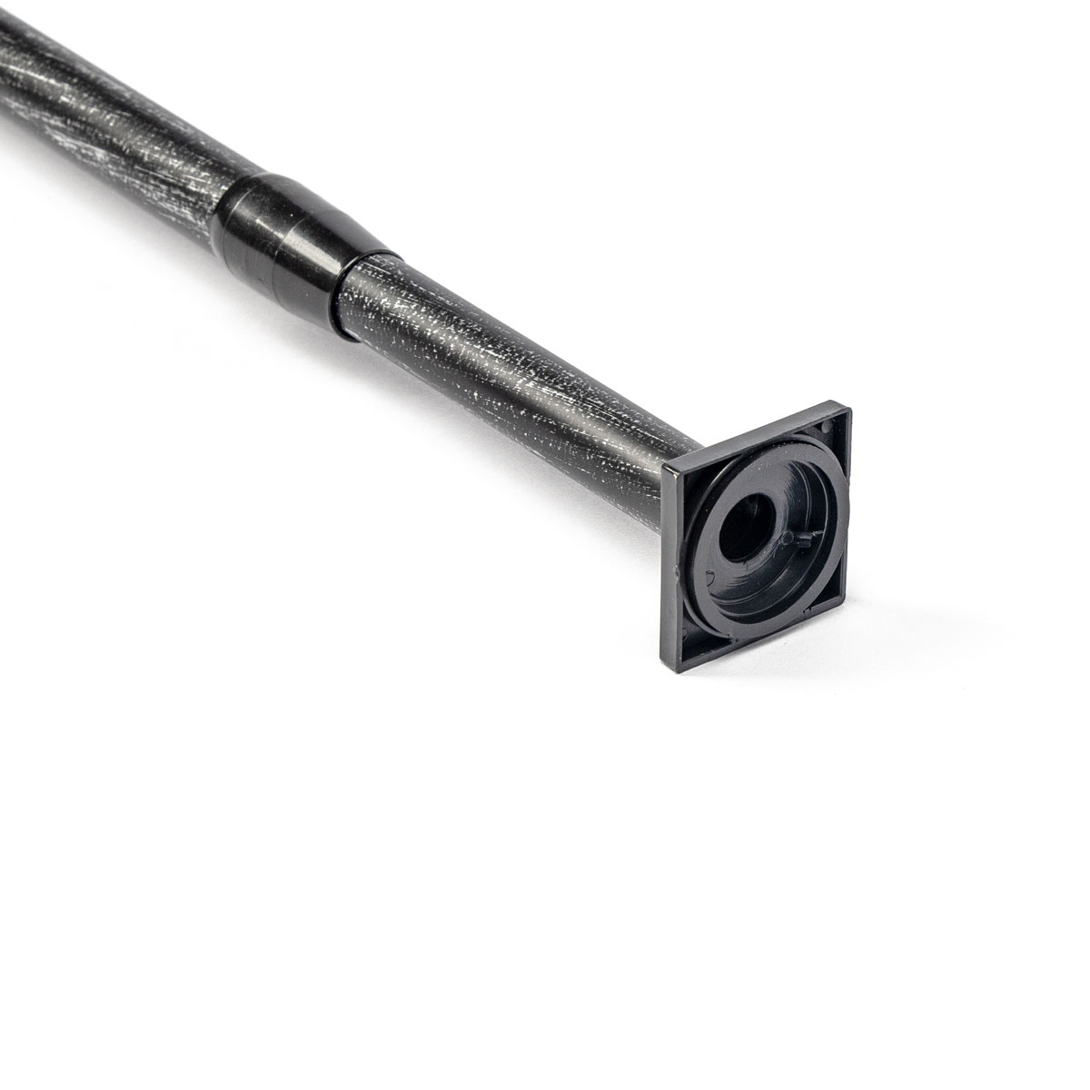 Varão entre paredes extensível preto e prateado 70-120cm