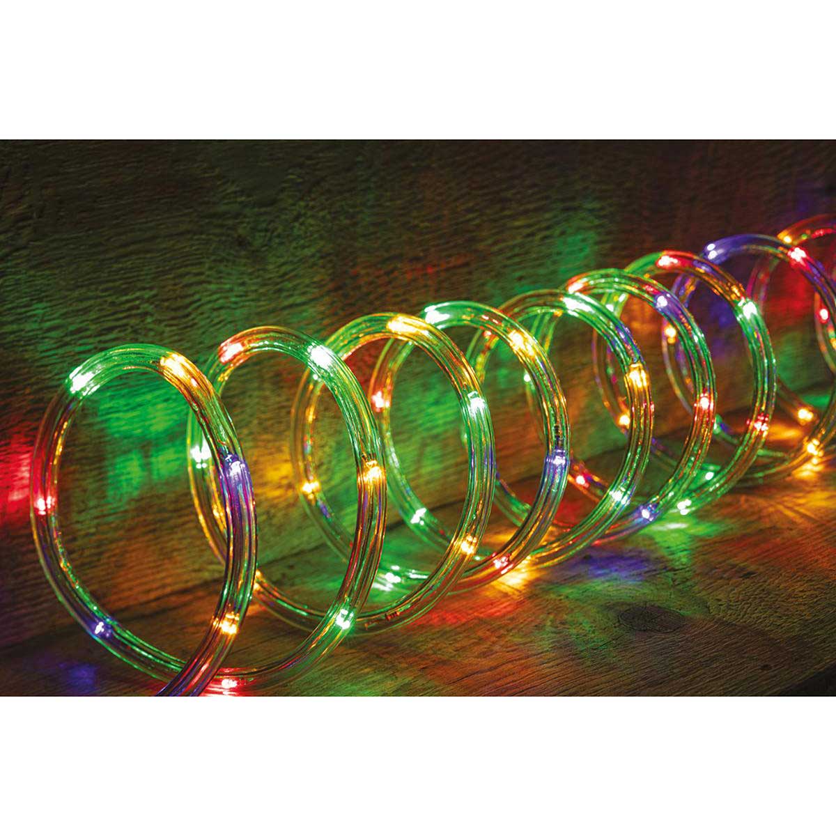 Mangueira luminosa de natal multicolor 432 leds 24m