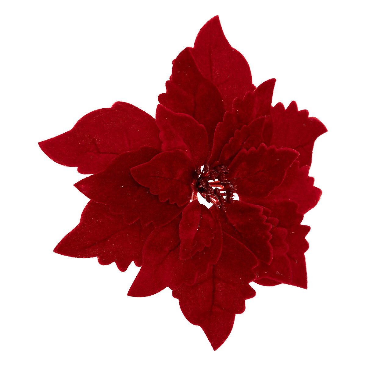 Flor poinsentia de veludo 24cm,  Flor poinsentia de veludo 24cm