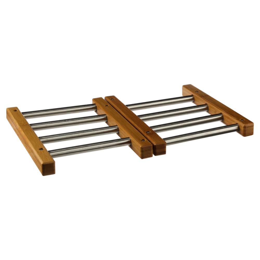 Base para quentes extensível em bambu