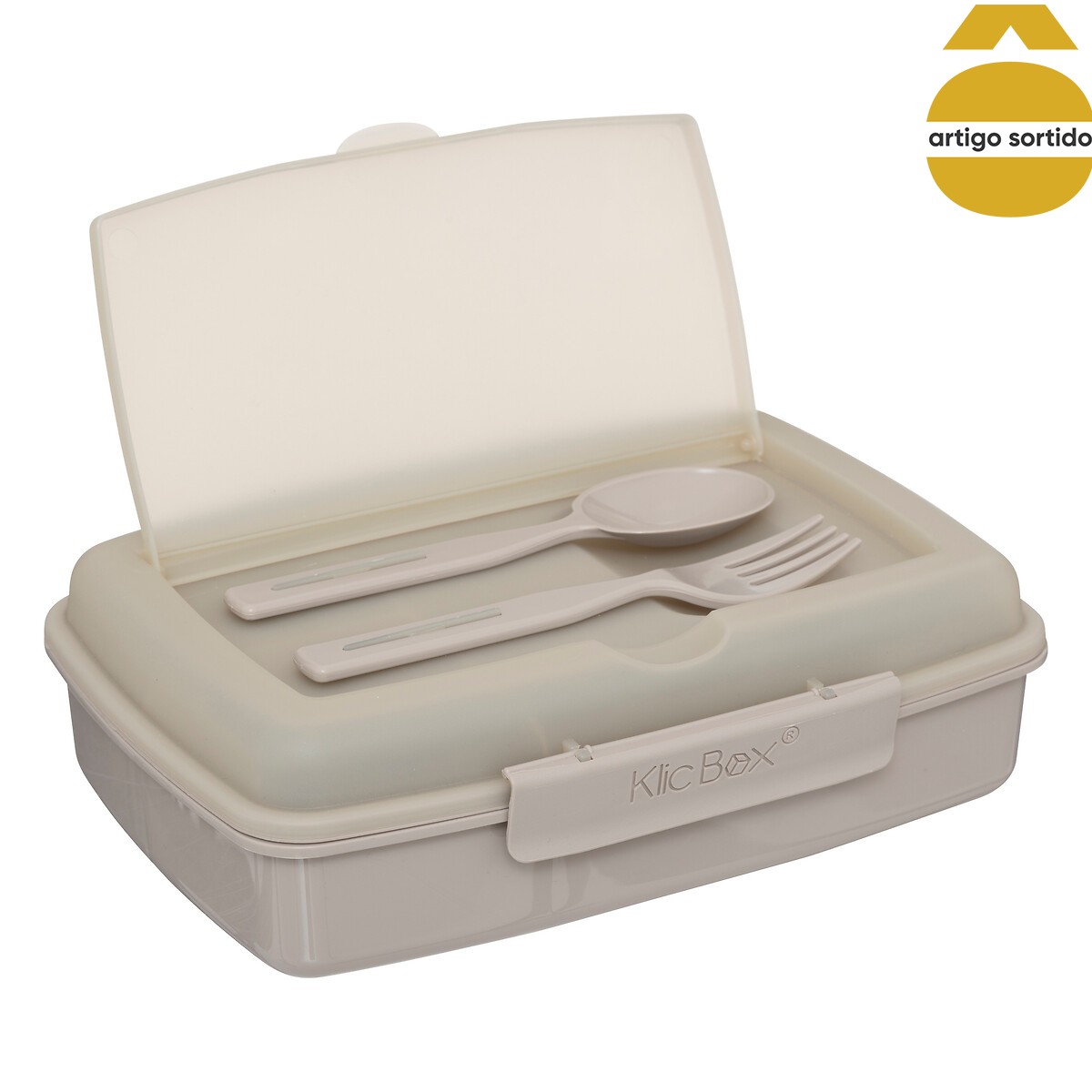 Lancheira com talheres 1,2l
