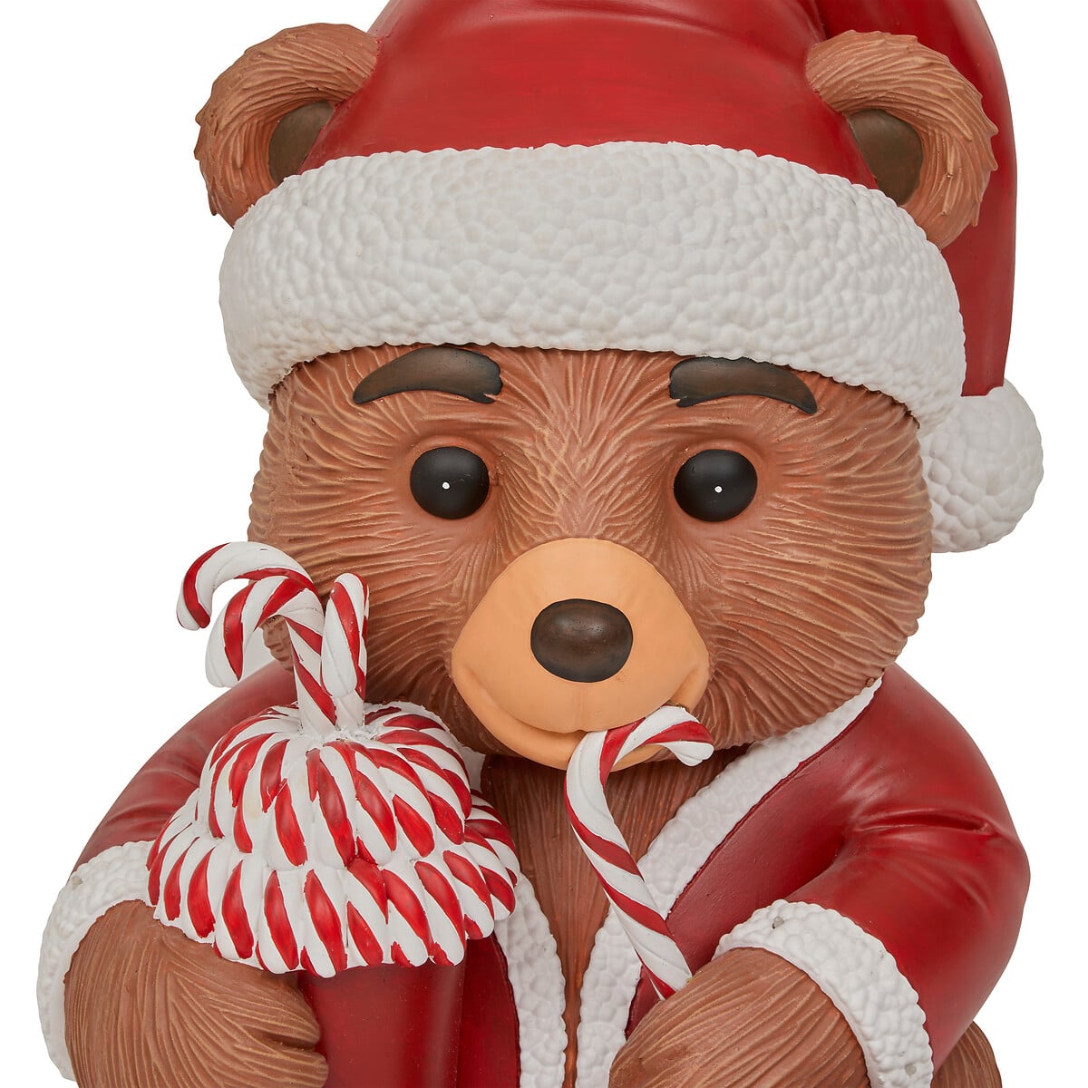 Figura urso luminoso com 8 leds branco quente 90cm