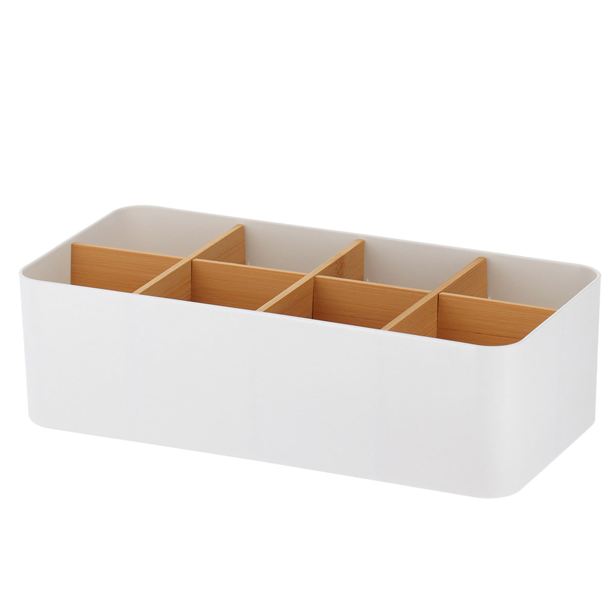 Organizador com 8 compartimentos branco