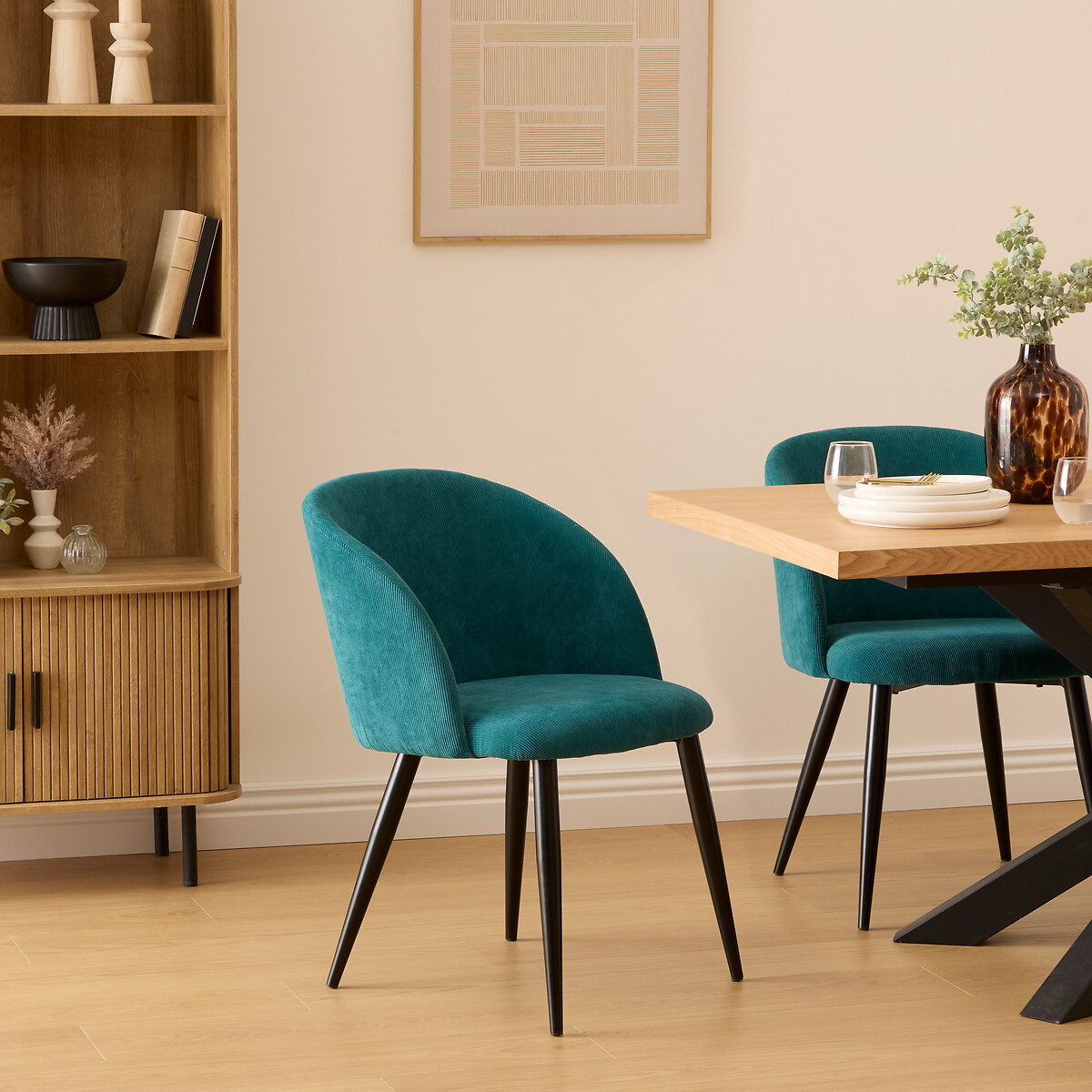 Cadeirão CELESTE verde de veludo