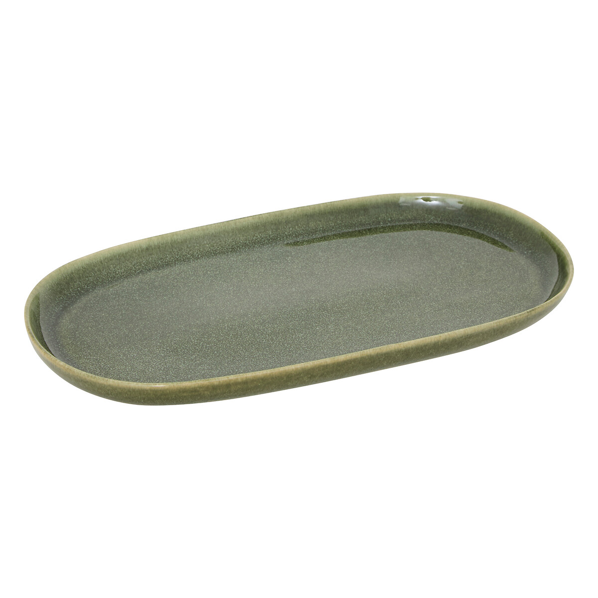 Travessa oval TERRE INC verde 31cm