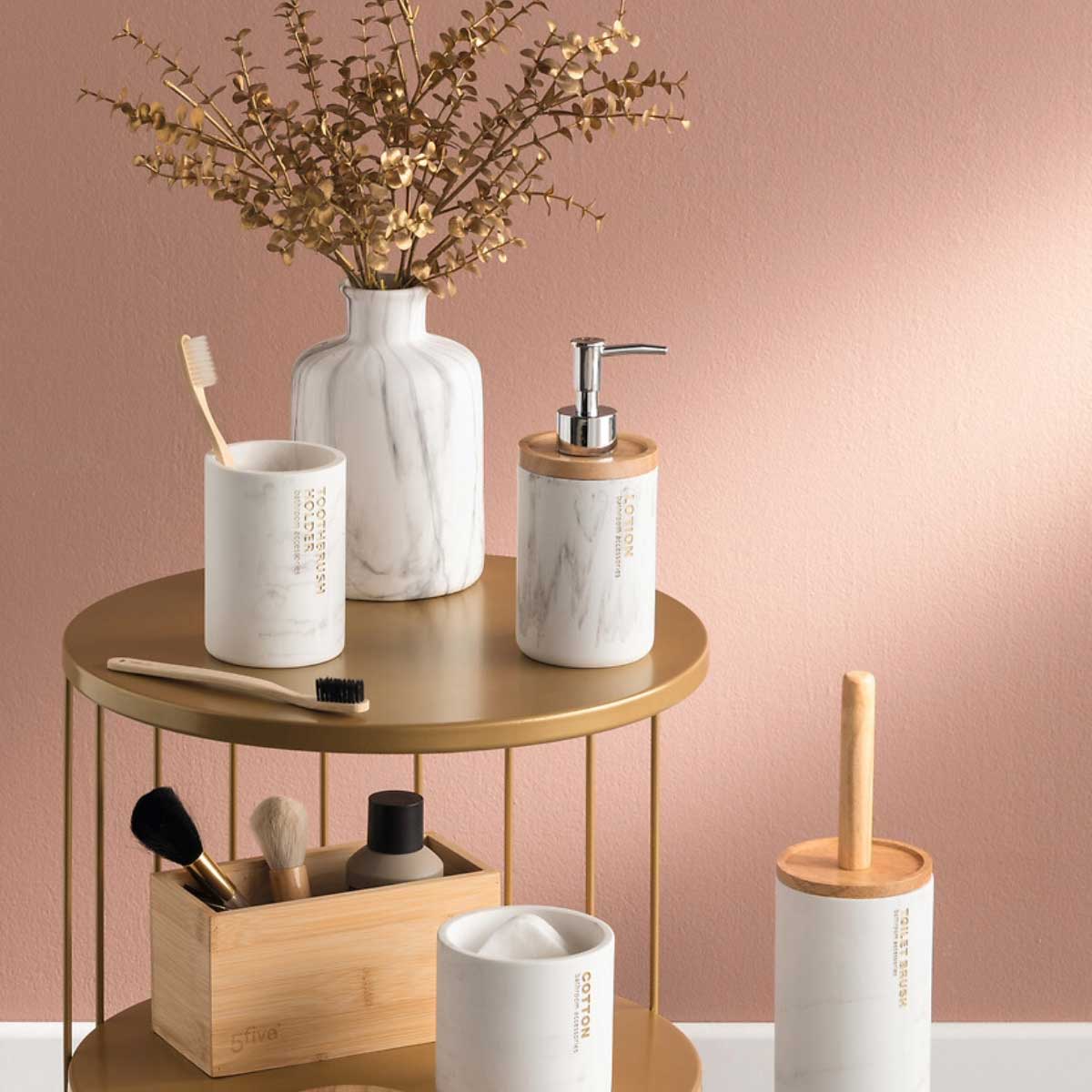 Copo wc LEA branco efeito m&aacute;rmore