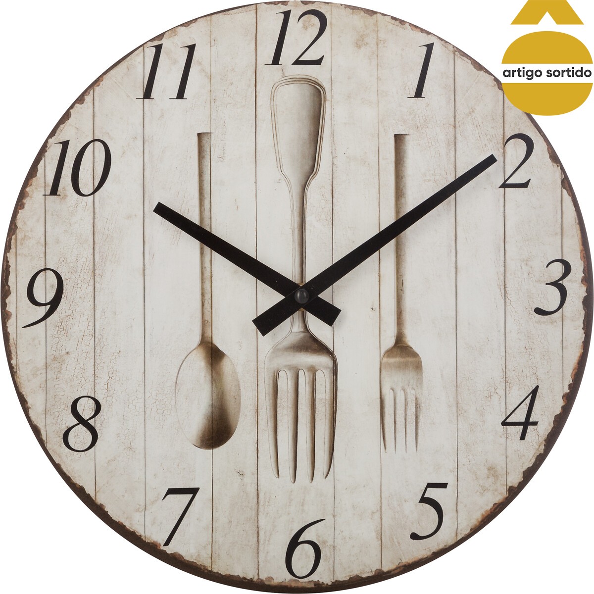 Rel&oacute;gio decorativo de parede  28cm