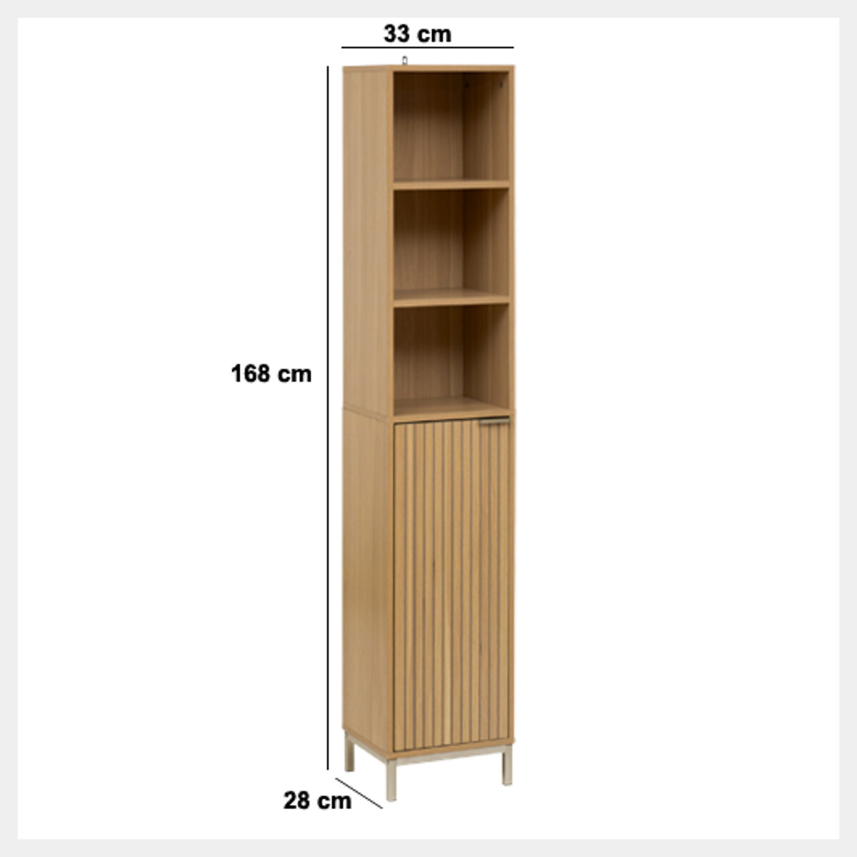 M&oacute;vel wc TASSO bege em mdf